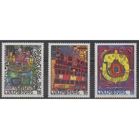 Luxembourg - 1995 - No 1310/1312 - Peinture Seulement Aujourd’hui