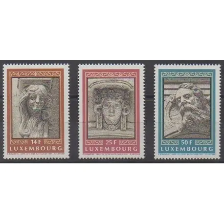 Nouvelle Collection Luxembourg - 1991 - No 1227/1229 - Architecture