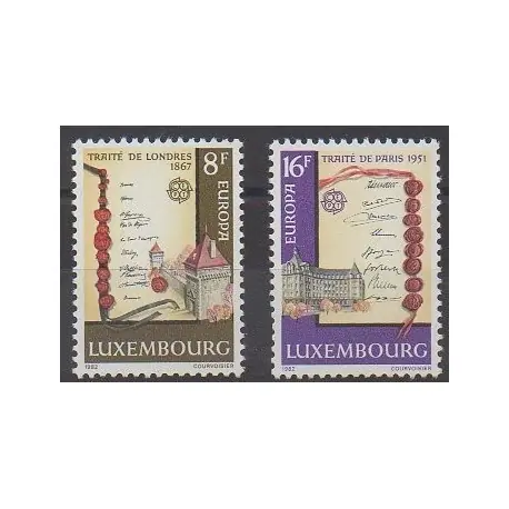 Luxembourg - 1982 - No 1002/1003 - Histoire - Europa Gros Lot