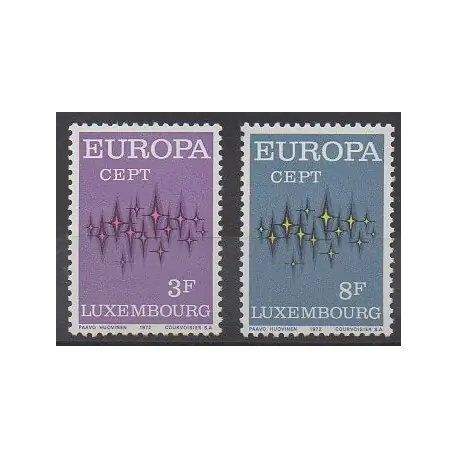 Luxembourg - 1972 - No 796/797 - Europa Seulement Aujourd’hui