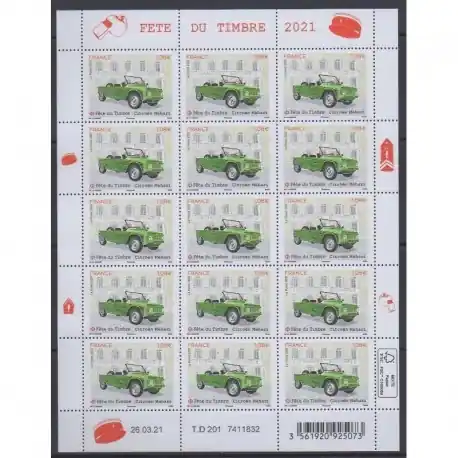 Meilleur Prix France - Feuillets de France - 2021 - No F38 - Citroën Méhari - Voitures