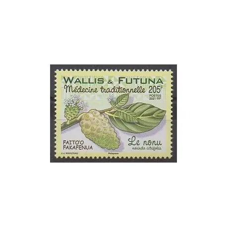 Acheter En Ligne Wallis et Futuna - 2021 - No 946 - Santé ou Croix-Rouge - Flore - Médecine traditionnelle