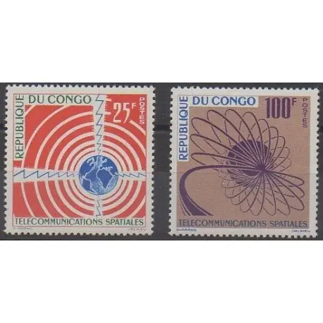 Acheter En Ligne Congo (République du) - 1963 - No 154/155 - Télécommunications