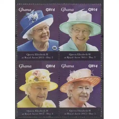 Ghana - 2015 - No 3643/3646 - Royauté - Principauté Remise