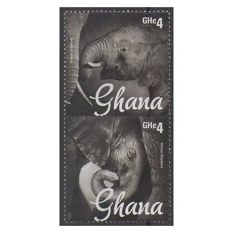 Ghana - 2014 - No 3558/3559 - Mammifères Seulement Aujourd’hui