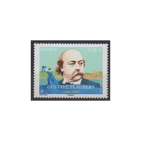 France - Poste - 2021 - No 5542 - Littérature - Gustave Flaubert Commander Maintenant