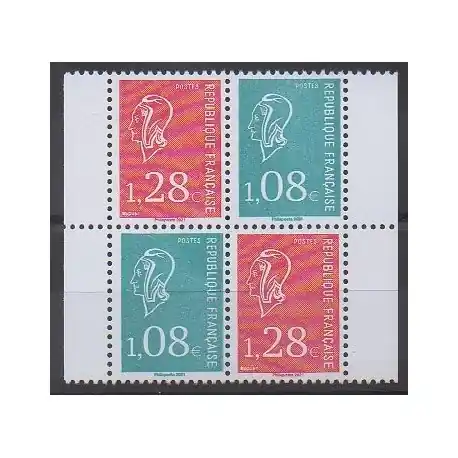 Artisanat France - Poste - 2021 - No 5535/5536 - Bloc de 4 de carnet