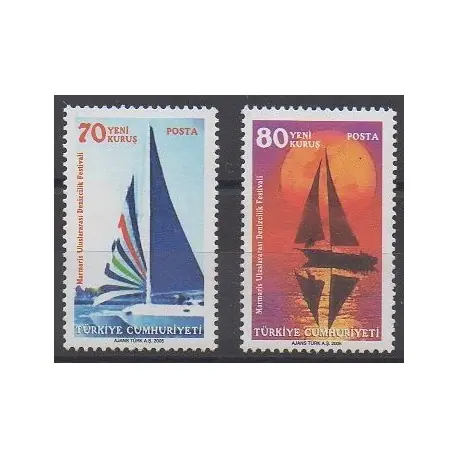 Livraison Mondiale Turquie - 2005 - No 3162/3163 - Navigation