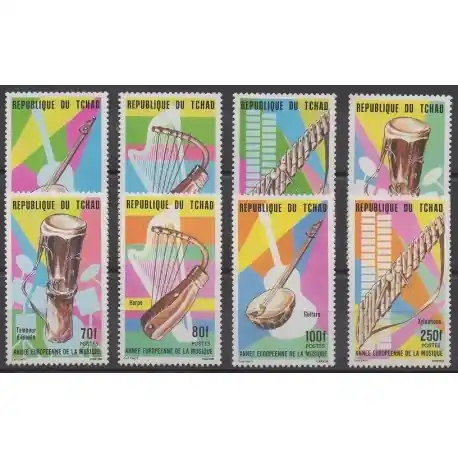 Affaire À Saisir Tchad - 1985 - No 470/477 - Musique