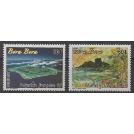 Polynésie - 2003 - No 701/702 - Sites Commander Vite