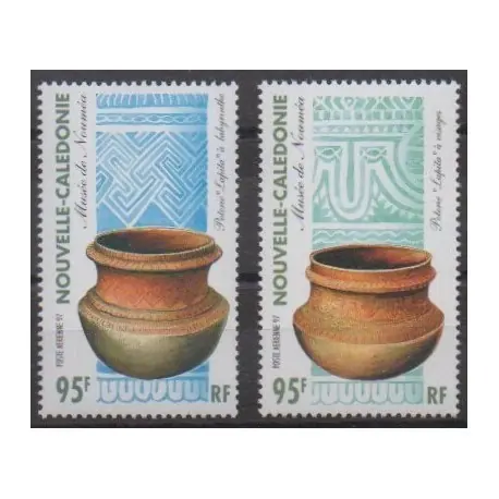 Nouvelle-Calédonie - Poste aérienne - 1997 - No PA343/PA344 - Artisanat Bon Plan