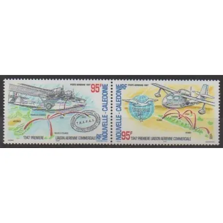 Jusqu’à Épuisement Des Stocks Nouvelle-Calédonie - Poste aérienne - 1997 - No PA345/PA346 - Aviation