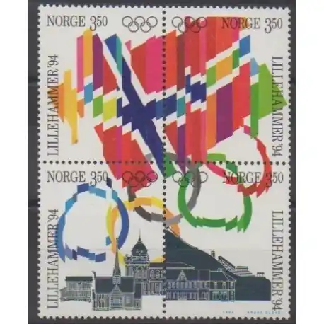 Norvège - 1994 - No 1100/1103 - Jeux olympiques d'hiver Bon Marché