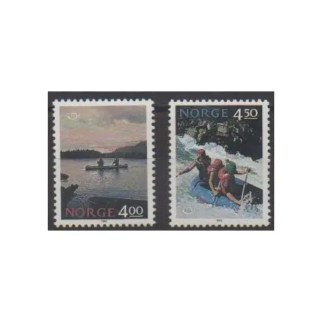Norvège - 1993 - No 1080/1081 - Tourisme Commander Vite