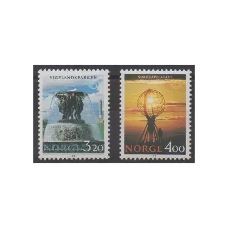 Norvège - 1991 - No 1025/1026 - Tourisme Produit De Marque