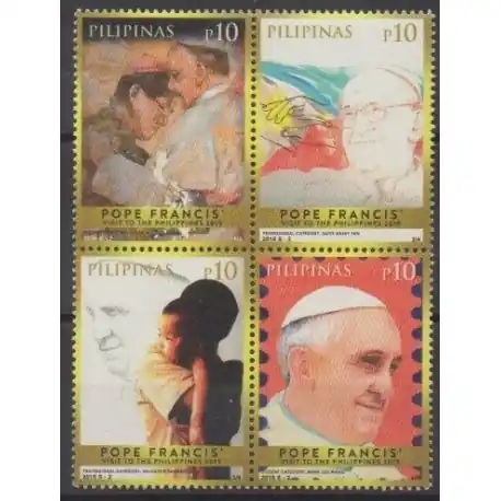 Philippines - 2015 - No 3906/3909 - Papauté Commander Maintenant