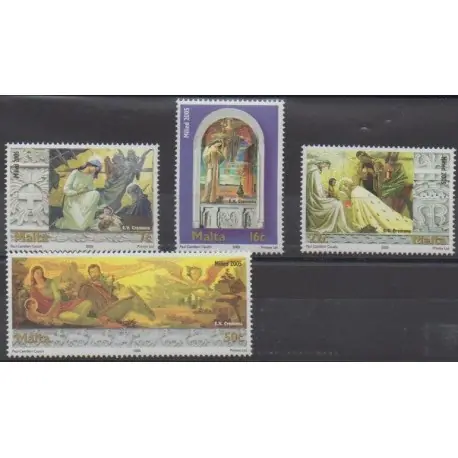 Malte - 2005 - No 1385/1388 - Noël Top Vente