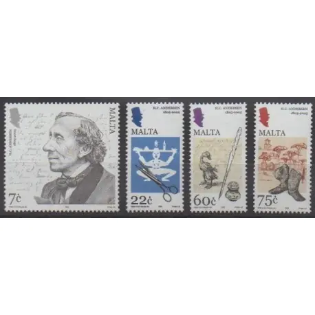 Offre Limitée Malte - 2005 - No 1342/1345 - Littérature