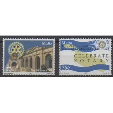 Malte - 2005 - No 1340/1341 - Rotary ou Lions club Livraison Gratuite