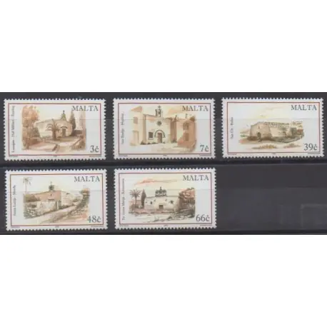 Malte - 2004 - No 1311/1315 - Églises Offre Limitée