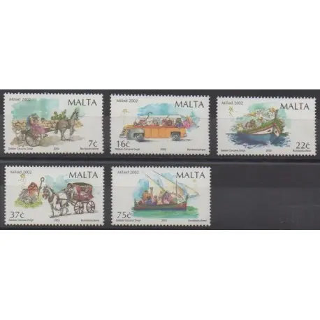 Prix Cassé Malte - 2002 - No 1187/1191 - Noël