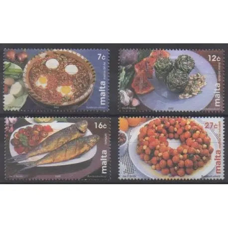 Achat Immédiat Malte - 2002 - No 1208/1211 - Gastronomie