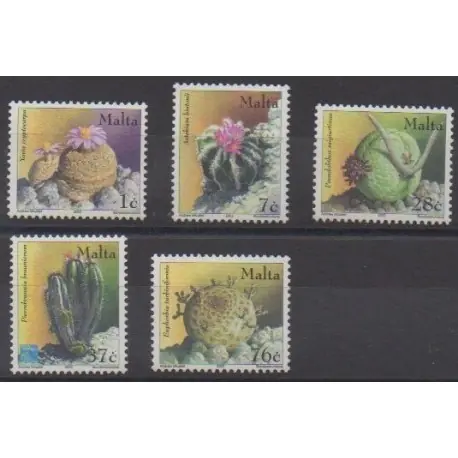 Top Qualité Malte - 2002 - No 1212/1216 - Flore