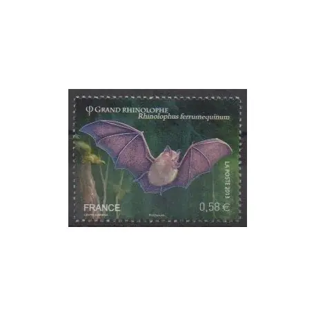 France - Poste - 2013 - No 4739 - Mammifères Certifié