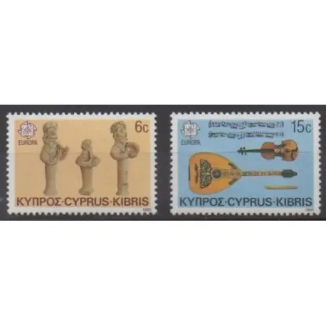 Chypre - 1985 - No 637/638 - Musique - Europa Achat Immédiat