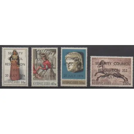 Chypre - 1974 - No 407/410 Prix Bas