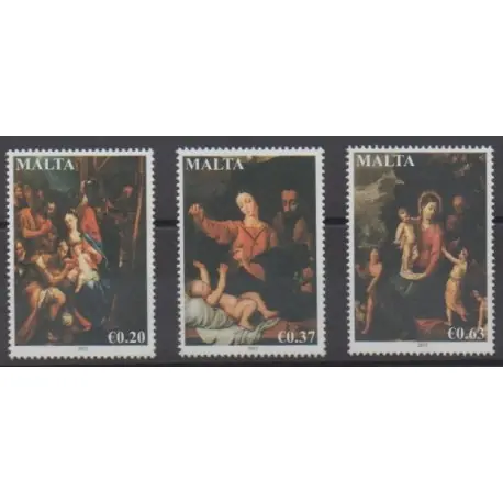 Artisanat Malte - 2012 - No 1747/1749 - Noël - Peinture