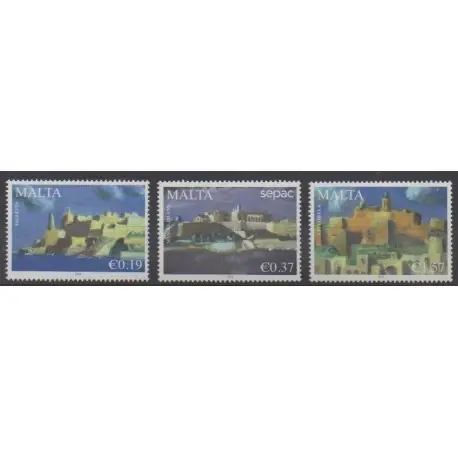 Livraison Express Malte - 2011 - No 1603/1605 - Sites
