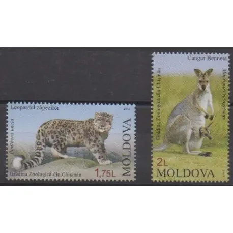 Livraison Gratuite Moldavie - 2013 - No 721/722 - Mammifères