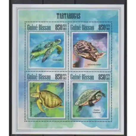 Promotion Saisonnière Guinée-Bissau - 2013 - No 5092/5095 - Tortues