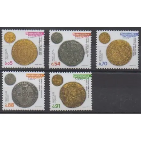 Portugal - 2021 - No 4714/4718 - Monnaies, billets ou médailles Réduction