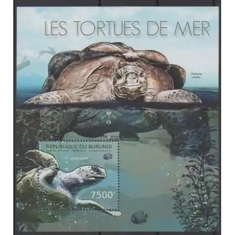 Burundi - 2012 - No BF287 - Tortues Jusqu’à Épuisement Des Stocks