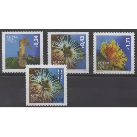 Achat Immédiat Chypre - 2013 - No 1266/1268 - 1267A - Vie marine