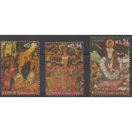 Paiement Sécurisé Chypre - 2013 - No 1260/1262 - Pâques