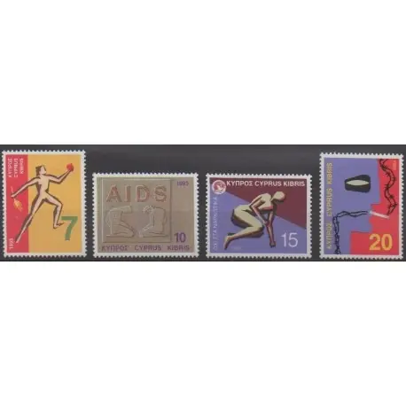 Chypre - 1995 - No 859/862 - Santé ou Croix-Rouge Produit De Marque