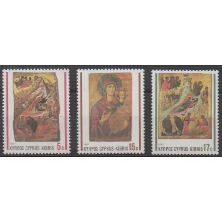Chypre - 1990 - No 763/765 - Noël Bon Plan