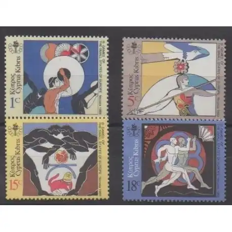 Chypre - 1989 - No 708/711 - Sports divers Seulement Aujourd’hui