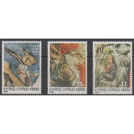 Chypre - 1986 - No 665/667 - Noël Prix Réduit