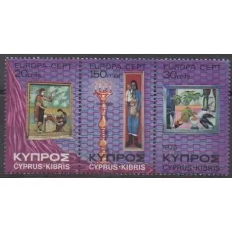 Offre Exclusive Chypre - 1975 - No 420/422 - Peinture - Europa