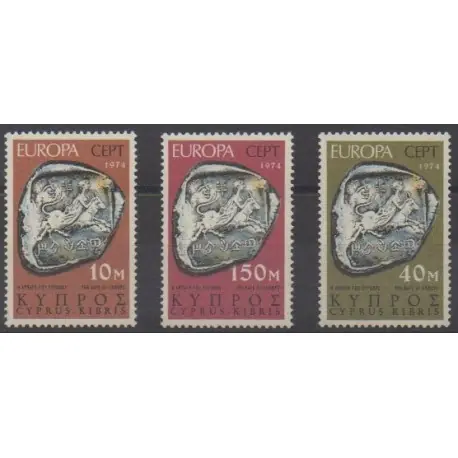 Vente Flash Chypre - 1974 - No 401/403 - Art - Europa