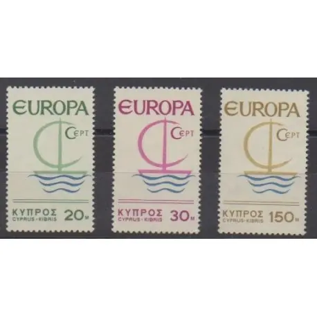 Chypre - 1966 - No 262/264 - Europa Prix Choc