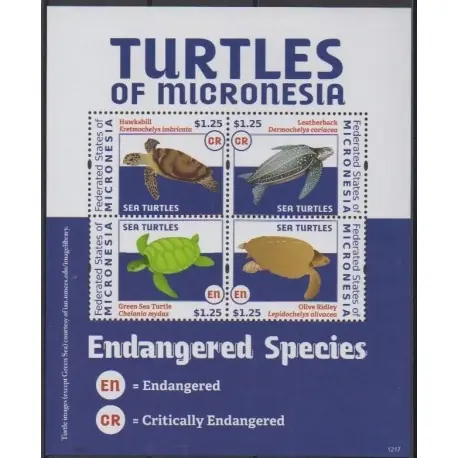 Micronésie - 2012 - No 1950/1953 - Tortues Livraison Gratuite