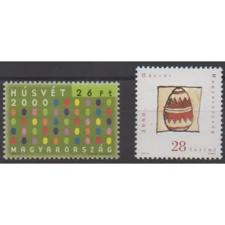 Hongrie - 2000 - No 3711/3712 - Pâques Vente Directe