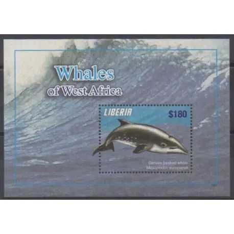 Prix Cassé Liberia - 2010 - No BF579 - Mammifères - Vie marine