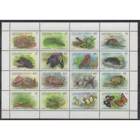 Christmas (Iles) - 1988 - No 253/268 - Animaux Remise