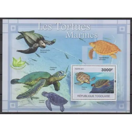 Livraison Mondiale Togo - 2011 - No BF466 - Tortues